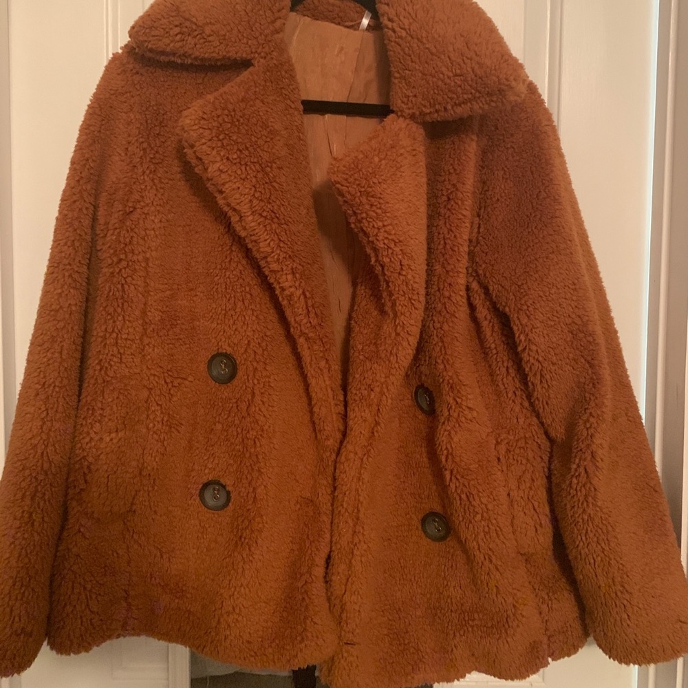Free People Teddy Peacoat